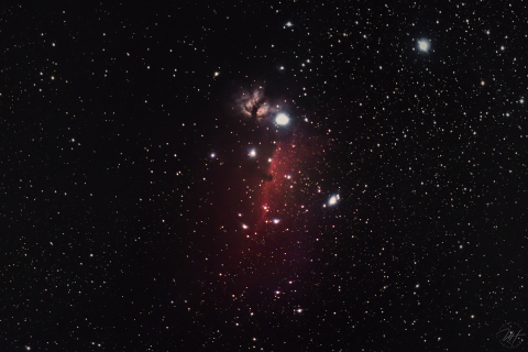 Flammennebel NGC2024 und Pferdekopfnebel IC434, Deutschland